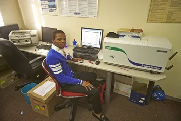Microfilm scanning on a Wicks & Wilson Scanstation